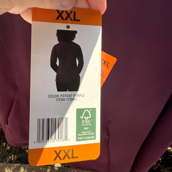 32 Degree Heat Purple Zip Front Jacket Athletic Wear Women's XXL NWT - Picture 7 of 14